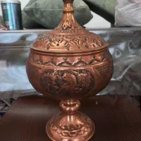 شکلات خوری مسی قلم کاری سایز بزرگ