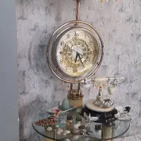 آباژور ساعت دار همراه با تلفن