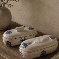 ست جا دستمال کاغذی و جا کاردی