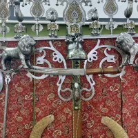 علامت ۷ تیغه چوب بلند پشت منبری. فول لوازم