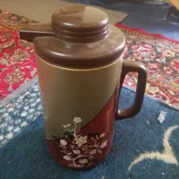 فلاسک باشیشه سالم فقط پوسته کمی زده