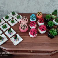 گل کاکتوس رز خمیرچینی