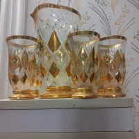 پارچ ولیوان طلاکوب