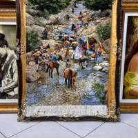 تابلوفرش دستباف کوچ عشایر