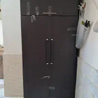 کمد دو درب سالم قهوه ای سوخته