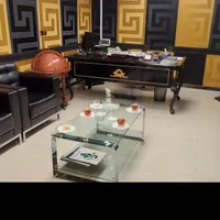 میز مدیریت اداری مشکی طلایی