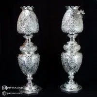 خرید انواع ظرف و آیینه شمعدان، نقره شکسته در محل