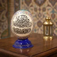 تخم شتر مرغ و شکلات خوری تزئینی