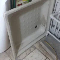 آینه و زیر دوشی فایبر گلاس  و کوزه