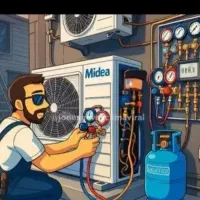 سرویس تعمیرات شارژ گاز نصب انواع کولر گازی
