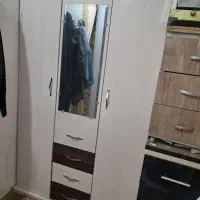 کمد لباس ام دی اف 3کابین دوتیکه یخچالی