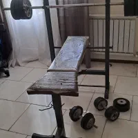 میز پرس و وزنه دمبل