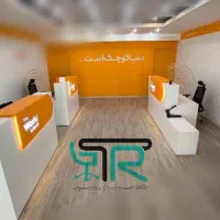 میزکانتر دکا پست۵۶۸/سفید نارنجی صندلی انتظارمبل