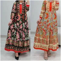 لباس زنانه پیراهن ساحلی نگاره شیکان کده