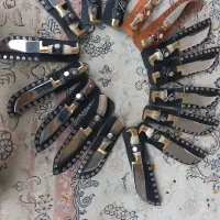 ساخت انواع چاقو ترکمنی با دسته شاخ و استخوان