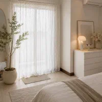پرده مینیمال-پرده چین دار-پرده ساده-پرده اروپایی