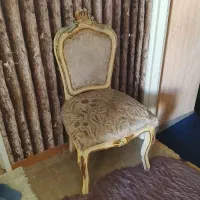 فروش صندلی تک سبک فرانسوی چوب گردو قدیمی