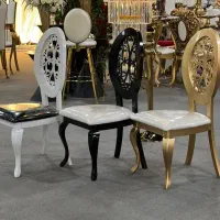 صندلی مدل ایزابل کفی چرم برای تالار