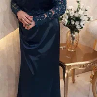 لباس مجلسی پارچه گیپور و ساتن خارجی