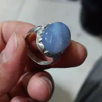 انگشتر نقره با سنگ عقیق یمن