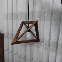 ۳عدد لوستر چوبی تک شعله