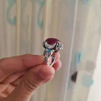 انگشتره نقره یاقوت