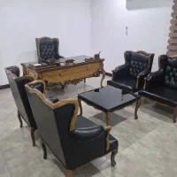 میز وصندلی مبلمان اداری کلاسیک