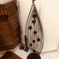 جاشمعی جنس آهنی و مجسمه چوبی