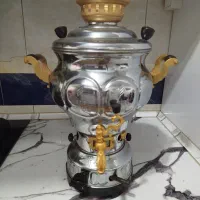 سماور گازی دسته طلایی ۴/۵ لیتری نو