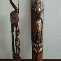 مجسمه دیواری چوبی