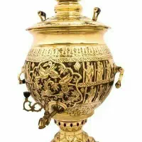 سماور ۵۰لیتری قلم کاری طلایی