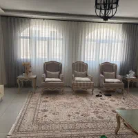 پرده مینیمال کتان ترک باضمانت همراه والون کاملا نو