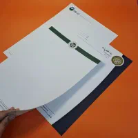 چاپ تعداد کم فاکتور . ست اداری . پاکت . سربرگ
