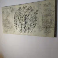 تابلوهای  نقاشی خط برجسته سایز بزرگ رنگ بندی