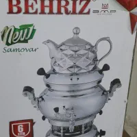 سماور گازی ترمکوبدار همراه با قوری