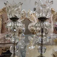 یک جفت شمعدان ویک شکلات خوری