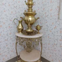 سرویس سماور زغالی با میز