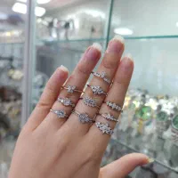 انگشتر نقره دخترانه کادویی زیر ۲ گرم کد ۱۷