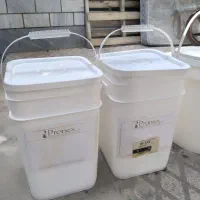 سطل مربع بزرگ و سطل گرد بزرگ سطل گرد کوچک