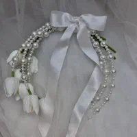 گل وارداتی لمسی عروس عقد فرمالیته