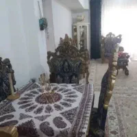 مبل نه نفره همراه نهار خوری تمام چوب