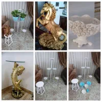 حراج گل طبیعی پتوس پایه گل استندفلزی چوبی گلدان