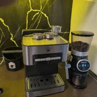 فروش یک دستگاه قهوه ساز rts و آسیاب قهوه ساچی