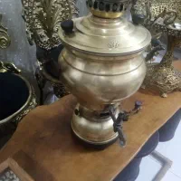 سماور 6 لیتری گازی تمام برنجی معاوضه با ال سی دی