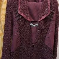 کت ودامن گیپور ملیله دوزی