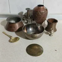 8قلم جنس انتیک و کهنه برنج و مس