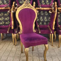 صندلی فلزی دست دوم تالار با تاج رزین مدل نیکا