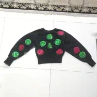 بلوز کراپ مشکی دخترانه