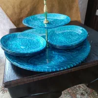 ۷ پارچه شیرینی خوری بلور