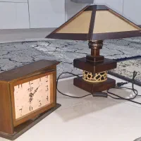 ست آباژور و ساعت رومیزی
